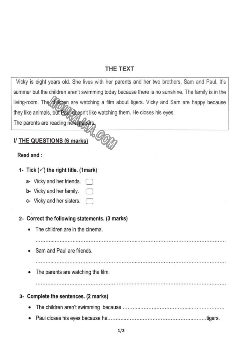 انقيليزية 2013